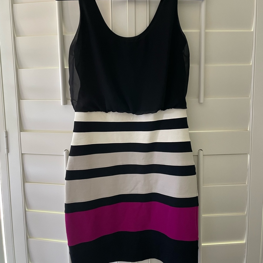 Striped tank top dress